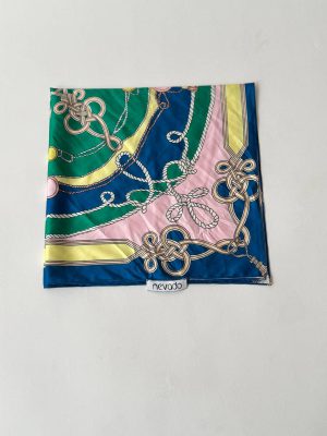 روسری مینی اسکارف نوادو طرح‌دار چندرنگ