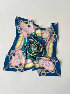 روسری مینی اسکارف نوادو طرح‌دار چندرنگ