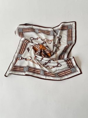 روسری مینی اسکارف نوادو طرح‌دار چندرنگ