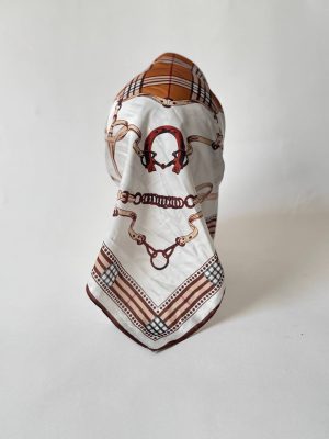 روسری مینی اسکارف نوادو طرح‌دار چندرنگ