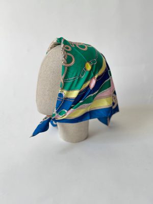 روسری مینی اسکارف نوادو طرح‌دار چندرنگ