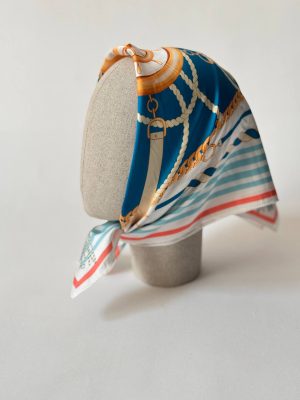 روسری مینی اسکارف نوادو طرح‌دار چندرنگ