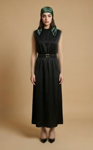 پیراهن زنانه مشکی نوادو (Nevado) مدل آستین حلقه‌ای کد 403114401589 - Image 3