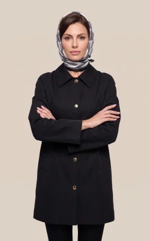 بارانی زنانه دکمه‌دار با یقه برگردان nevado کد 404032011745 - Image 8