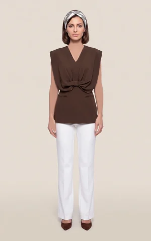 تونیک زنانه یقه هفت با پاپیون جلو nevado کد 405014251872 - Image 3