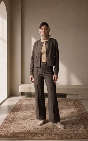 شلوار زنانه دمپا گشاد nevado کد 405023151959 - Image 3