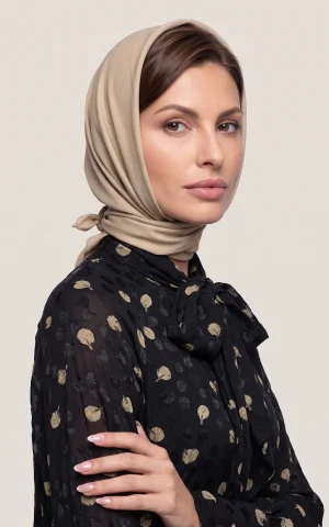 بلوز زنانه مشکی طرح‌دار با یقه پاپیونی و آستین بلند nevado کد 405112031898 - تصویر 2