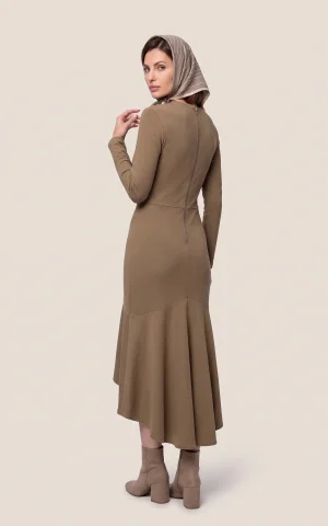 پیراهن زنانه میدی دامن کلوش nevado کد 405114092029 - Image 2